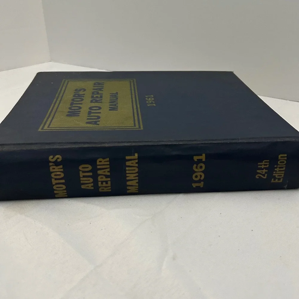 1961 MOTOR'S‎ Auto Repair Manual 24th Edition Vintage Car Automotive Guide